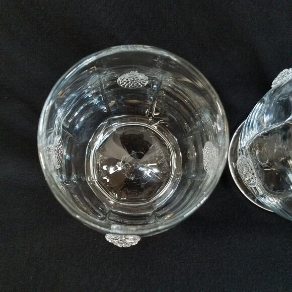 2 Juliska Cameron Double Old Fashioned Glasses READ Clear Glass 4"X4" (a) - Picture 7 of 16